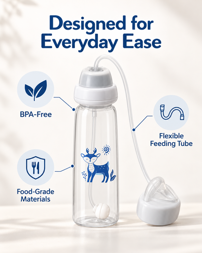 240ml Baby Feeding Bottle with Flexible Tube