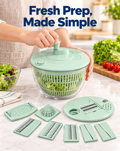 12-in-1 Salad Spinner & Slicer