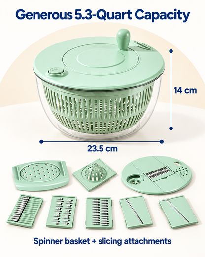 12-in-1 Salad Spinner & Slicer